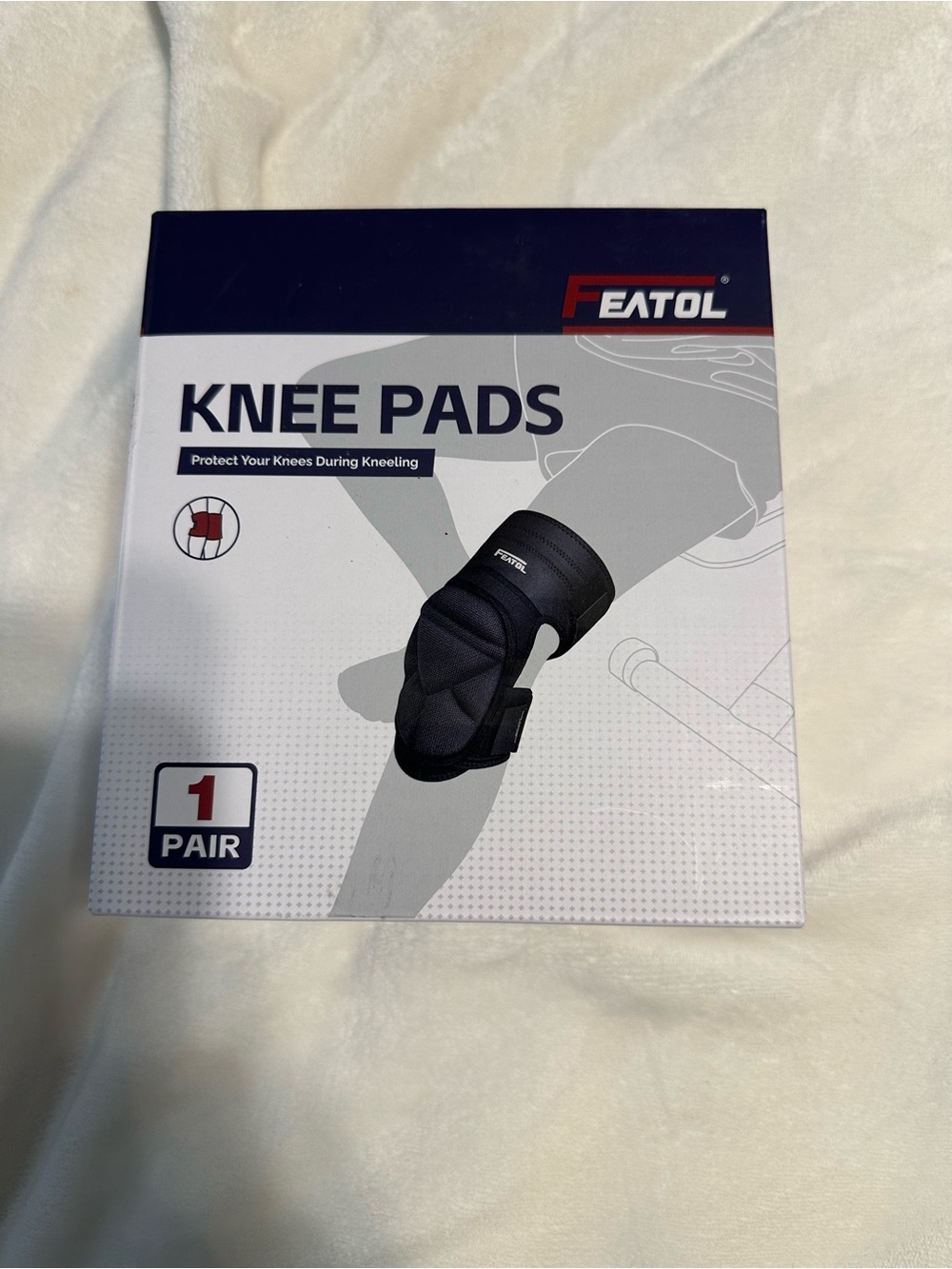 FEATOL Knee Pads in Black - 1 Pair